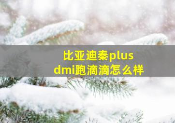 比亚迪秦plus dmi跑滴滴怎么样